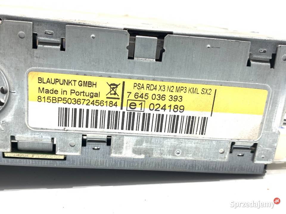 RADIO CITROEN C5 II 96606479YW ODTWARZACZ podkarpackie