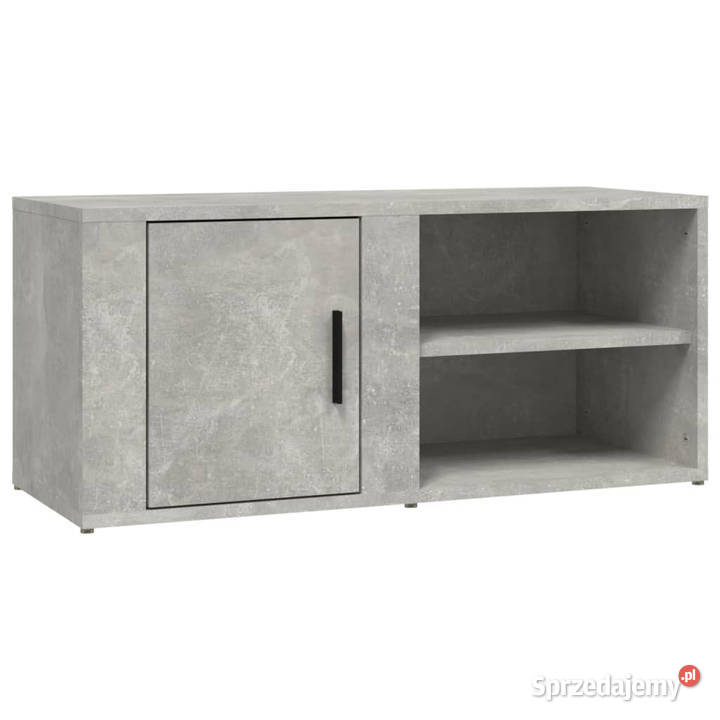 Szafki pod telewizor 2 szarość betonu 80x315x36