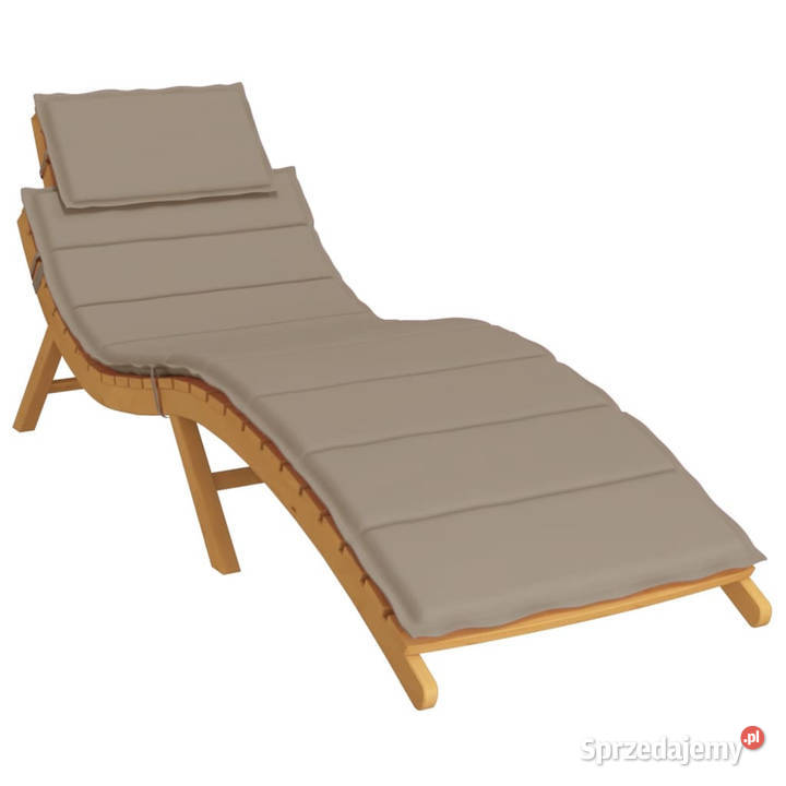 Poduszka na leżak taupe 186x58x3 tkanina Oxford Warszawa