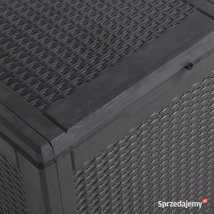Skrzynia ogrodowa 90 L czarna rattan PP WM151227 Warszawa