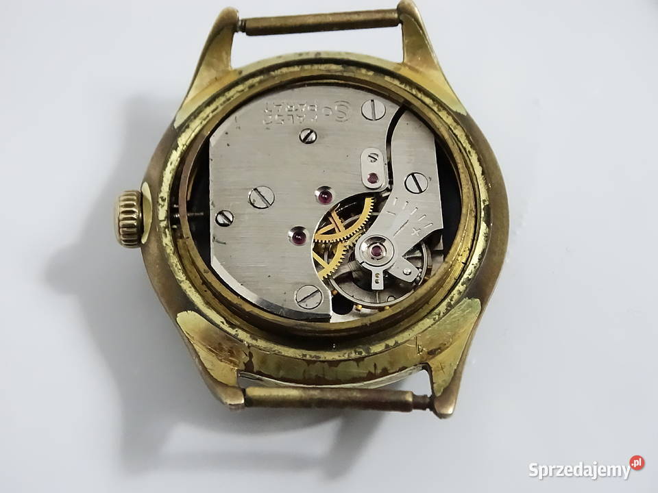 Vintage Osco Parat 17 Jewels Pozłacany 20 lubelskie Biłgoraj