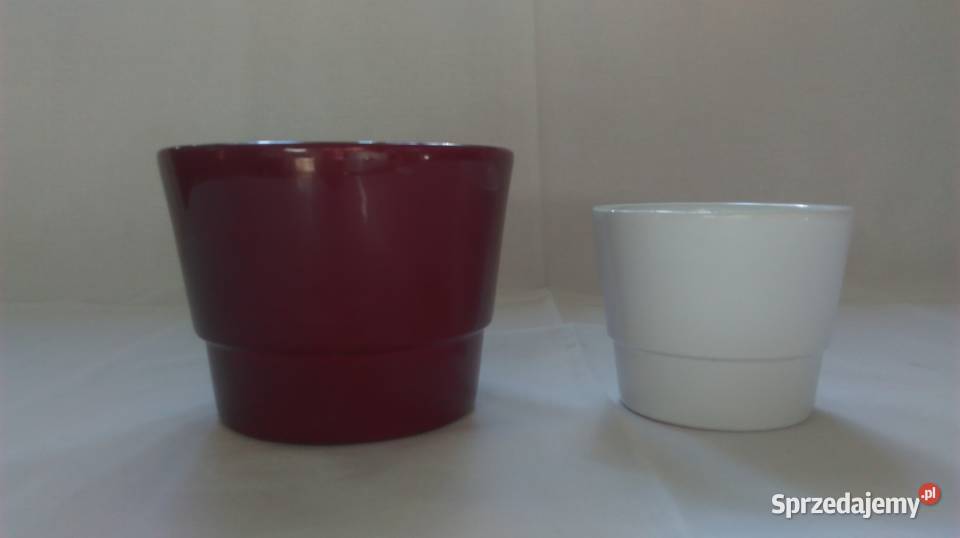 OSŁONKI doniczki Kolor ceramika kpl2 NOWE Dom i Ogród Białystok