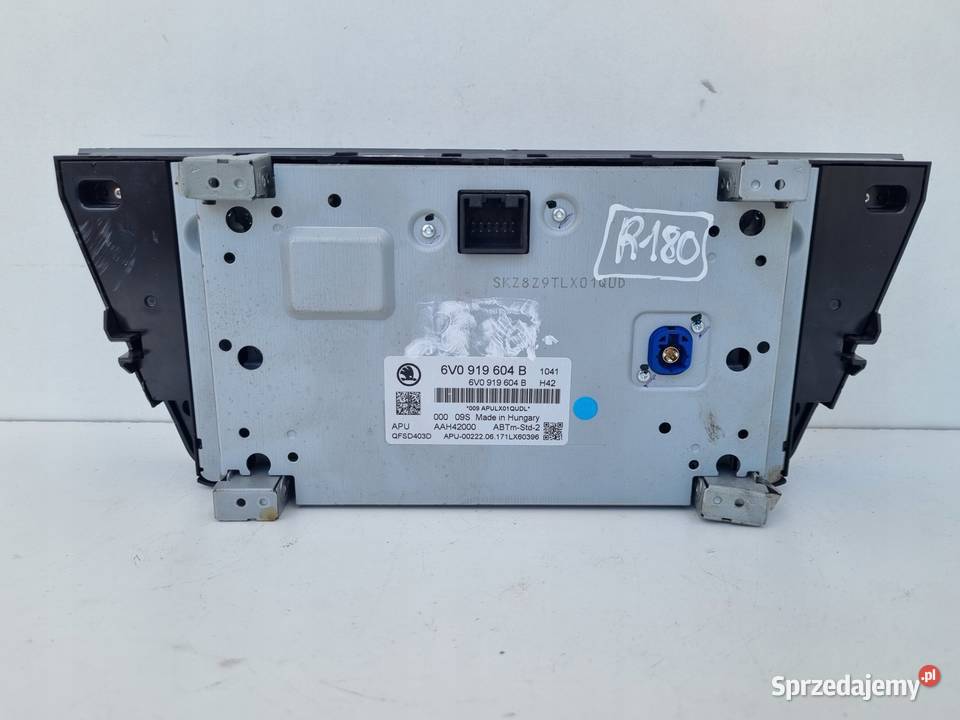 Skoda Fabia III EKRAN NAWIGACJI Radio Sprzęt audio fabryczny lubelskie Rudka