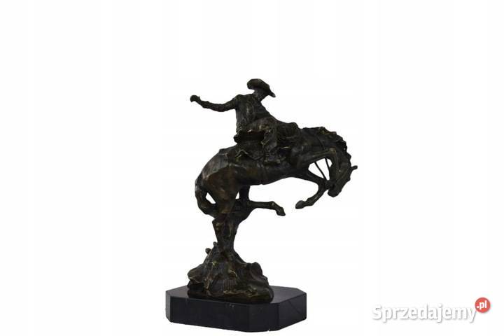 Kowboj na Koniu Dziki Zachód Rodeo Figura Rzeźba Kraków