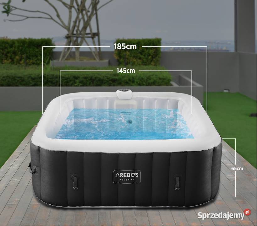 JACUZZI OGRODOWE 2400W nadmuchiwane LED Katowice