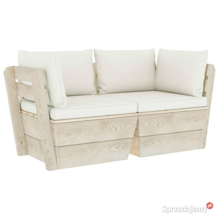 Ogrodowa sofa 2osobowa z palet z poduszkami mazowieckie Warszawa