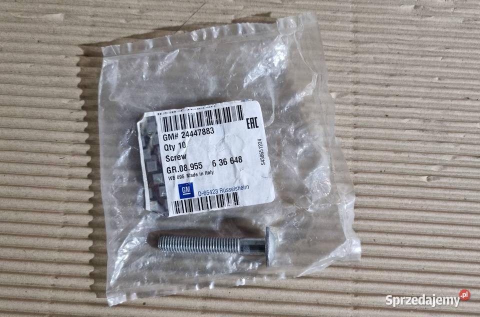 Śruba napinacza rozrządu OPEL 24447883 osobowe Rozrząd