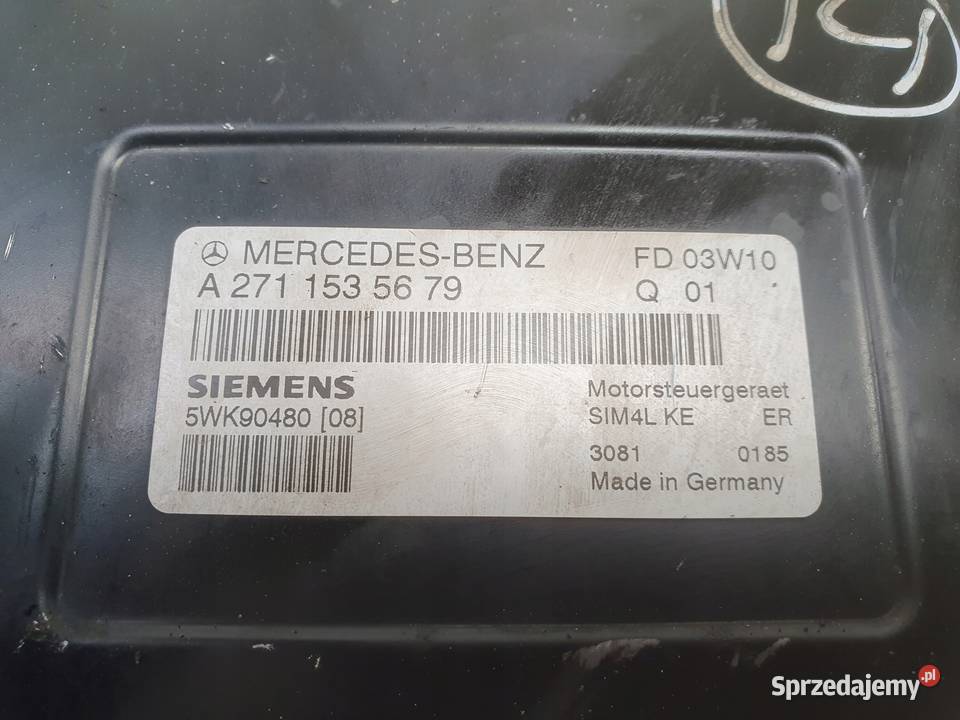 Mercedes W203 18 K STEROWNIK SILNIKA komputer
