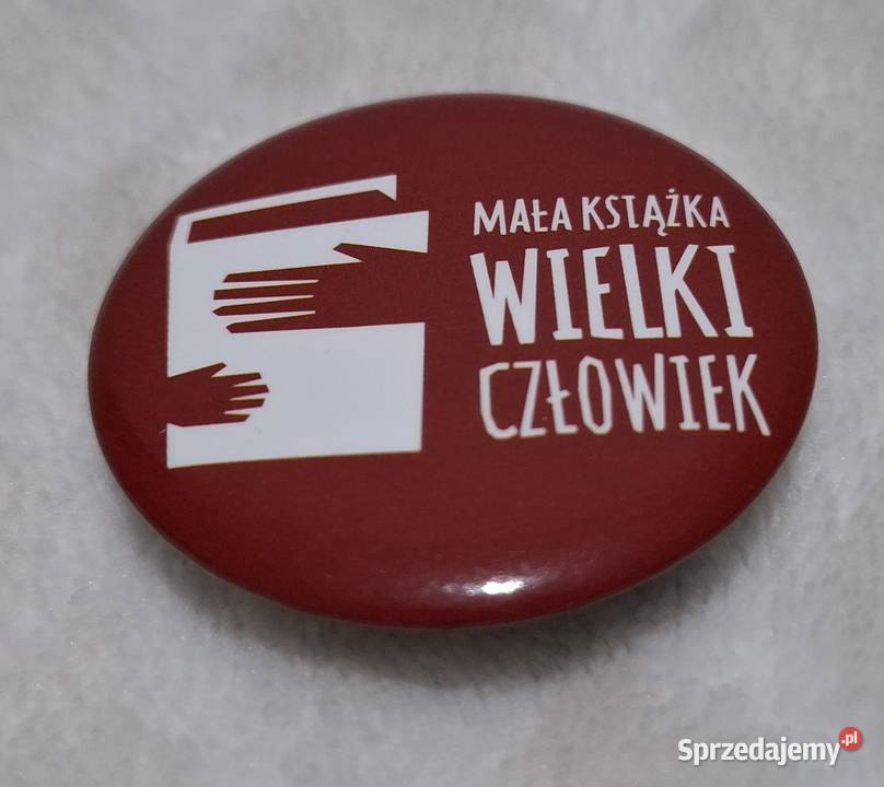 Przypinka Mała książka Wielki Człowiek 38 Pozostałe śląskie Czeladź