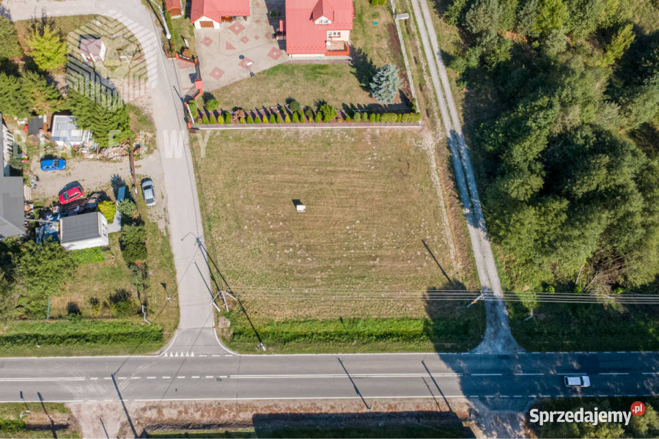 Grunt Prażmów 1200m2 asfalt