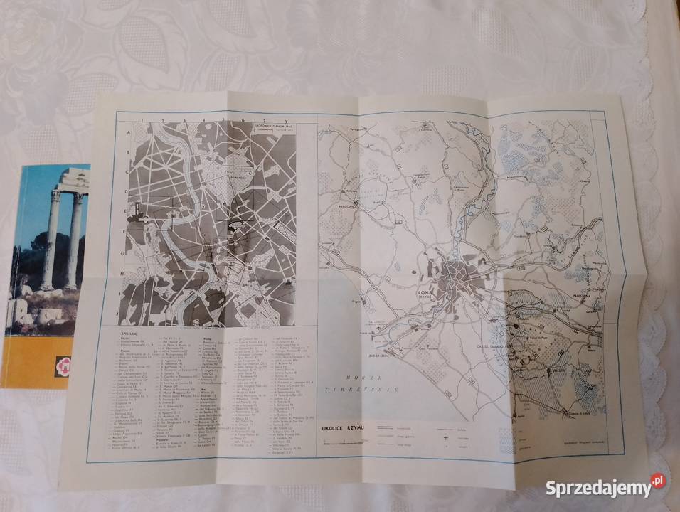Przewodnik turystyczny RZYM I Adam Broż mapa Rok wydania 1984 Mapy i przewodniki Oborniki sprzedam