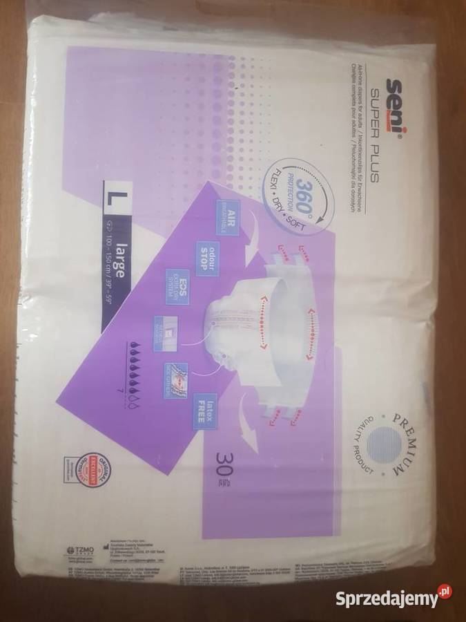 Pieluchomajtki dorosłych Seni rozmiar L Warszawa