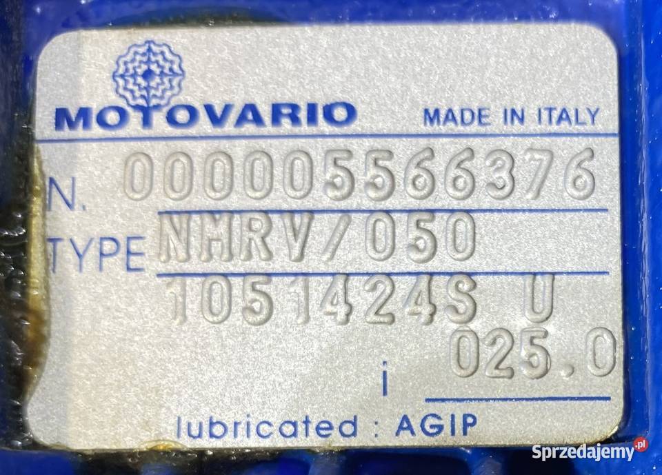 motoreduktor przekładnia 037kW 55obr 3fazowy sprzedam