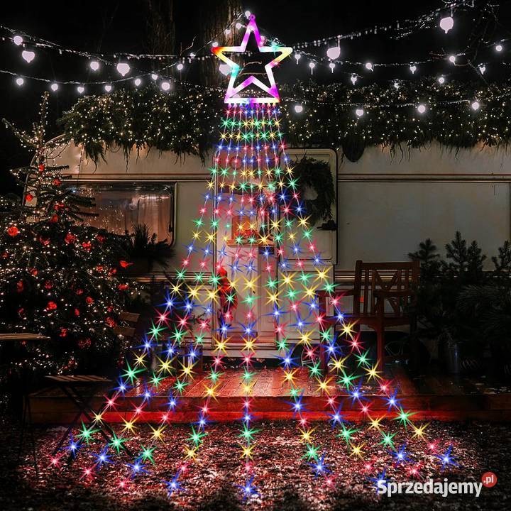 Lampki choinkowe łańcuch świetlny gwiazda Pozostałe Częstochowa