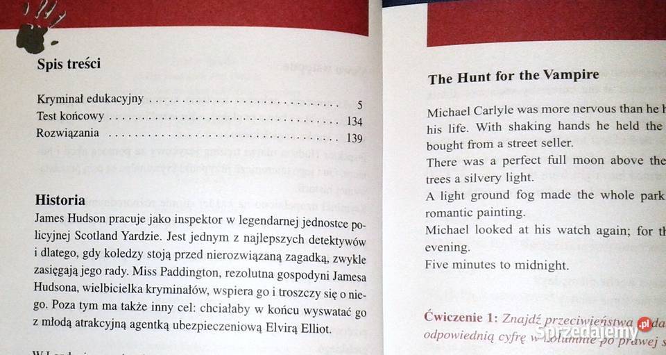 Angielski z dreszczykiem Pogoń wampirem Marc Rok wydania 2004 Chełm