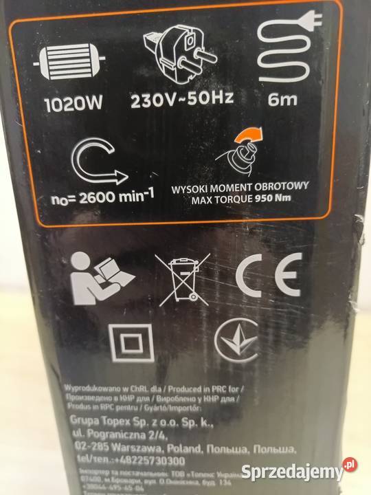 Klucz udarowy Neo na gwarancji Cięcina