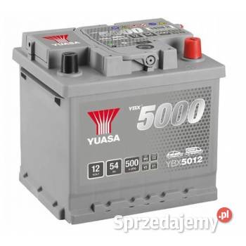 Akumulator Yuasa Silver 12V 54Ah 500A Prawy Plus