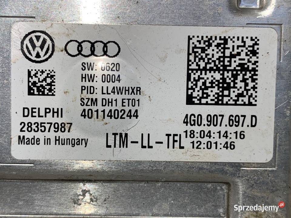 PRZETWORNICA XENON MODUŁ LED AUDI A4 B8