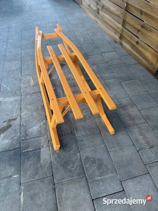 Turbo sanki drewniane pomarańczowe Solidne i Rybnik sprzedam