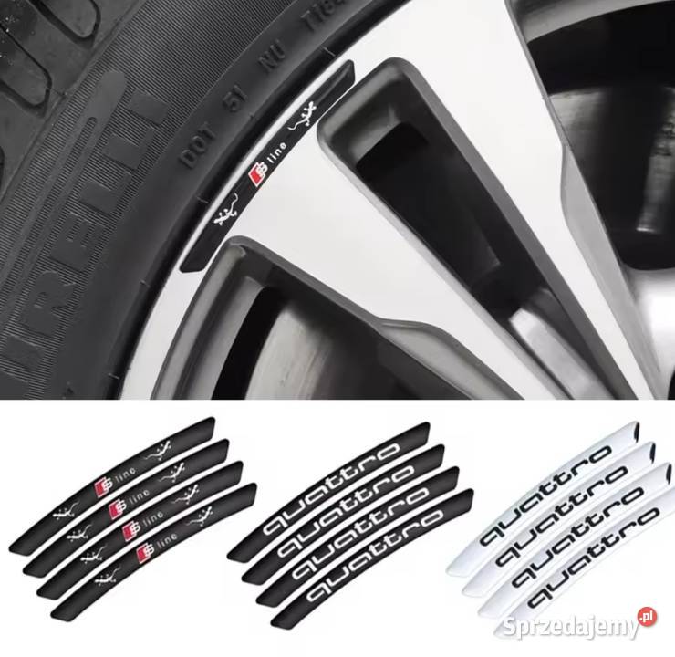 Naklejkiemblematy na felgi Audi Quattro Black śląskie Gliwice sprzedam