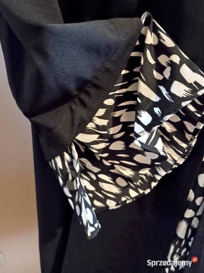 czarna elegancka tunik bluzka 54 34 Moda i Styl Stalowa Wola
