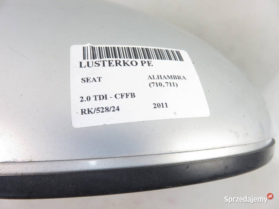 LUSTERKO PRAWE SEAT ALHAMBRA 7N1857502F