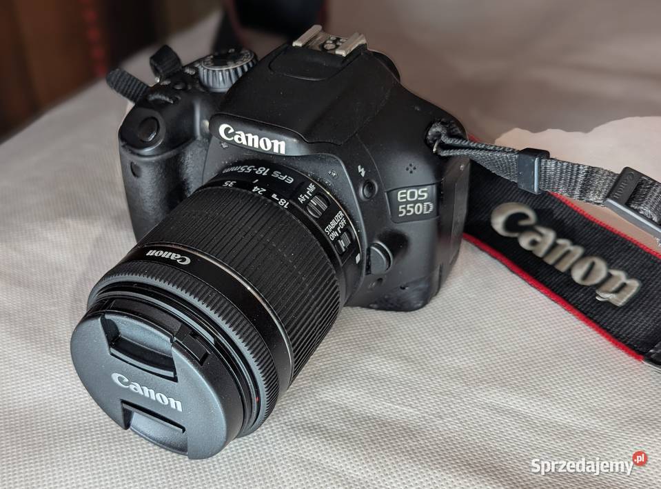 Canon EOS 550D z obiektywem 1855mm IS ładowarka Aparaty