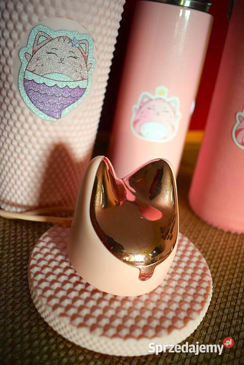 Duży zestaw do napojów seria z kotkiem dużo Chełmno