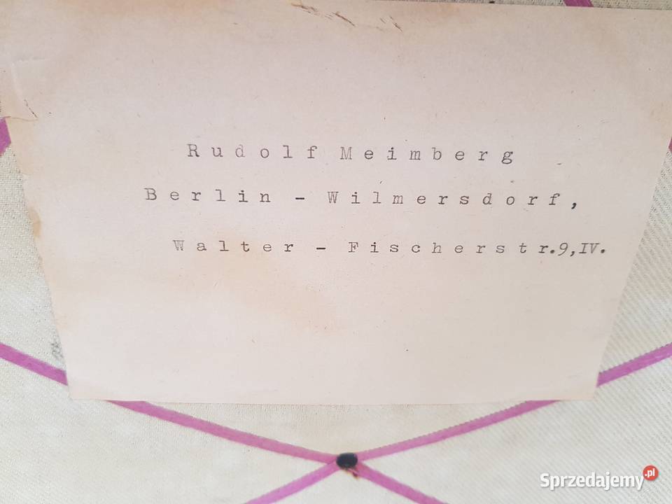 Duży piękny przedwojenny kufer podróżny Barlinek