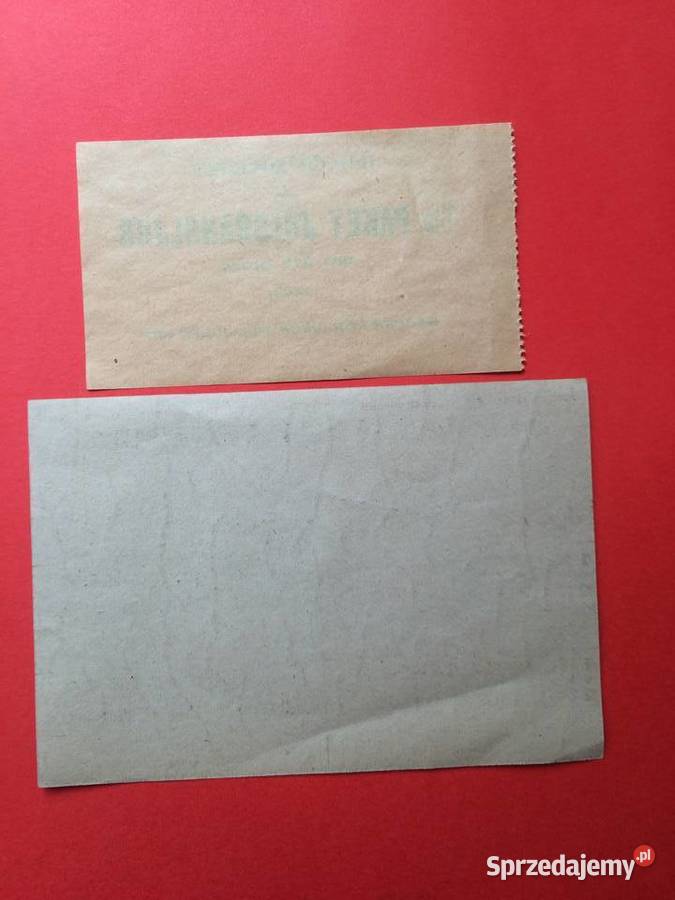 2578 Dwie Szwedzkie Kartki Zakupowe Antykwariat sprzedam