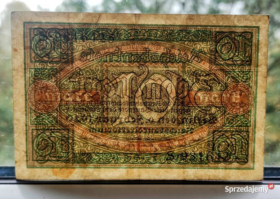 Banknot Niemcy 10 Marek 1920 Poszukiwany Ładny Pruszków sprzedam