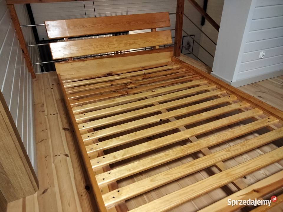Łóżko 140x200 lite drewno sosnowe