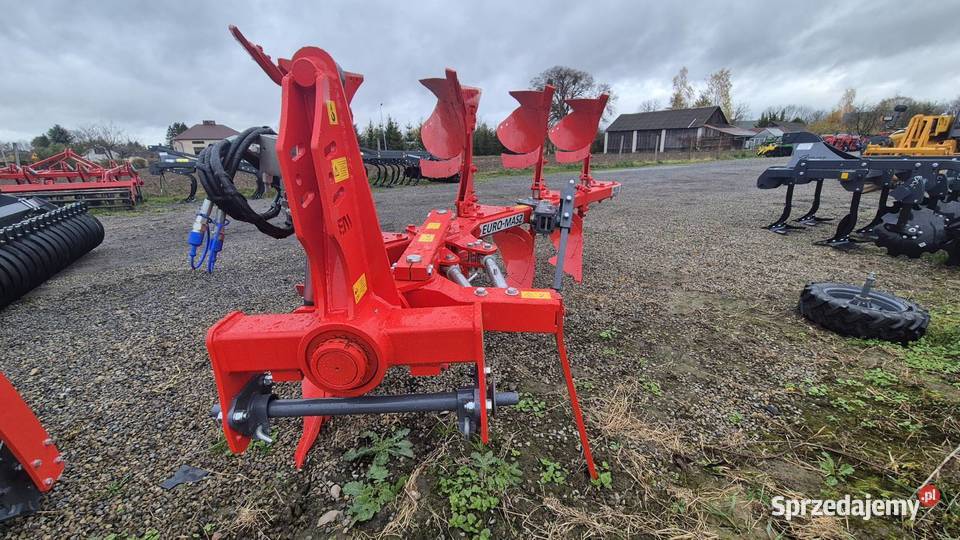 Pług obrotowy POM 4 skibowy 31 stal borowa lubelskie Barchaczów