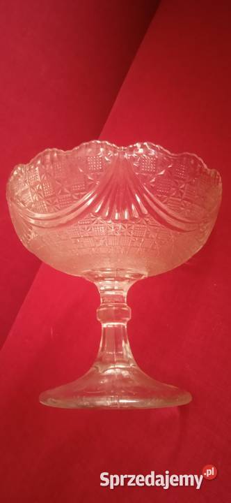 Stara Duża patera kryształowa