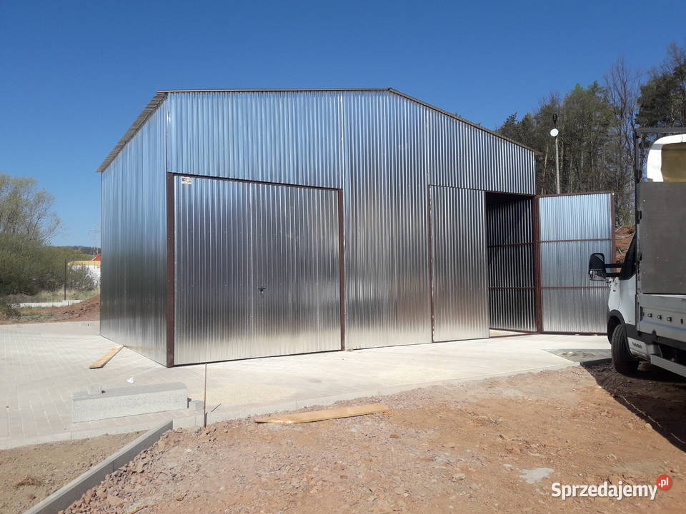 Garaż Blaszany Ocynkowany Wiata Garażowa Hala lubuskie Świebodzin