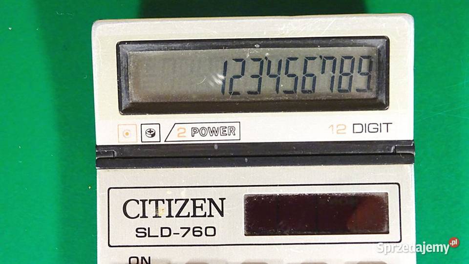 Kalk CITIZEN SLD760 proste funkcje arytmet xM10 Chorzów