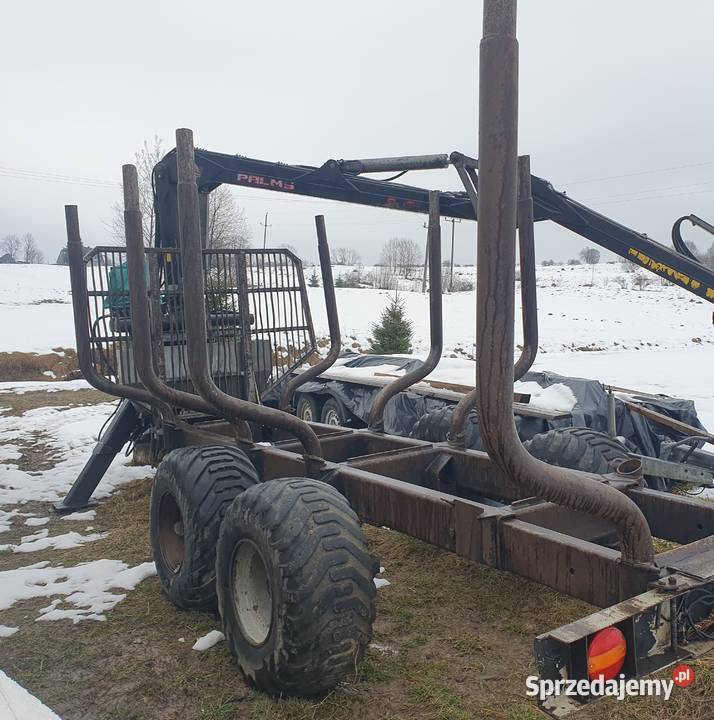 Przyczepa leśna wózek leśny Palms 10 ton Jabłonka