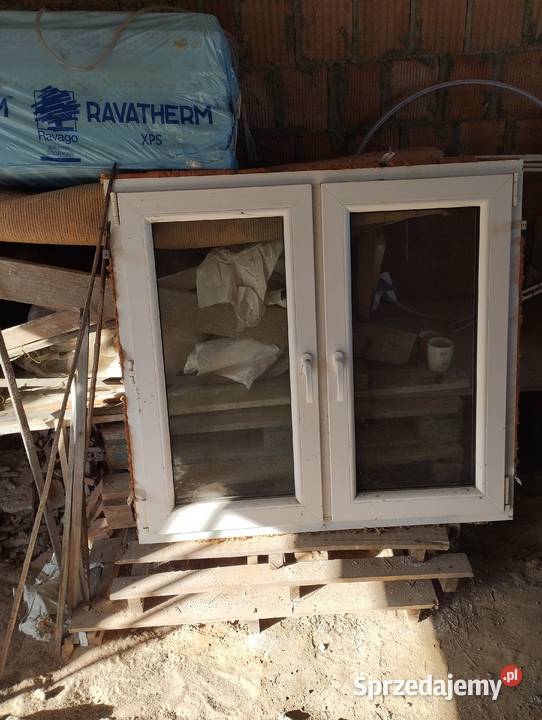 OKNO PLASTIKOWE PRAWIE NOWE 120X110 lubelskie Motycz-Józefin