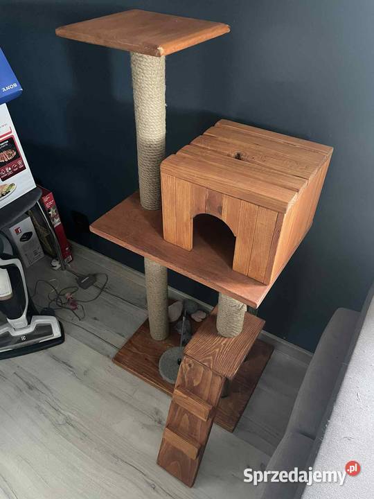 Drapak kota ręcznie robiony