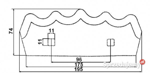 Nóż paszowozu Marmix FM13147 małopolskie Kamionna