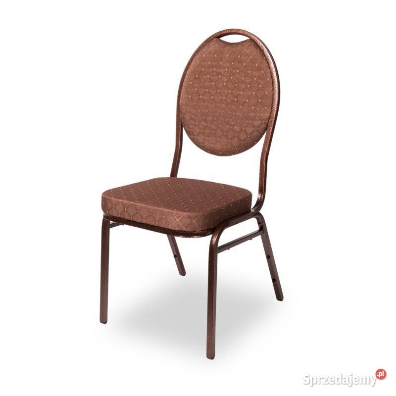Krzesło krzesła bankietowe restauracyjne HERMAN brąz