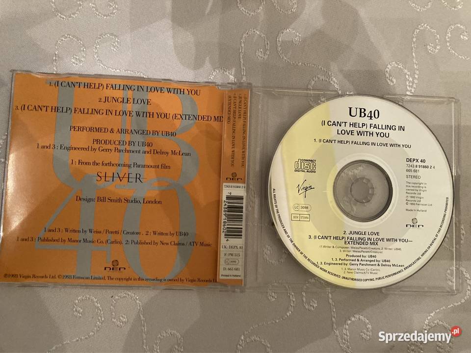 Płyta CD Single UB40 I Cant Help Falling In Love Czerwionka-Leszczyny
