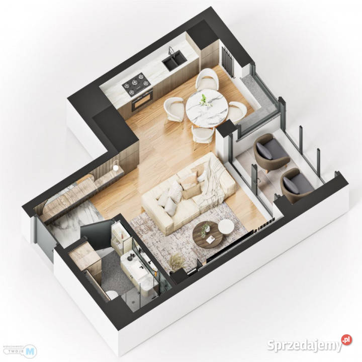 Mieszkanie Kielce 2624m2 1 pok