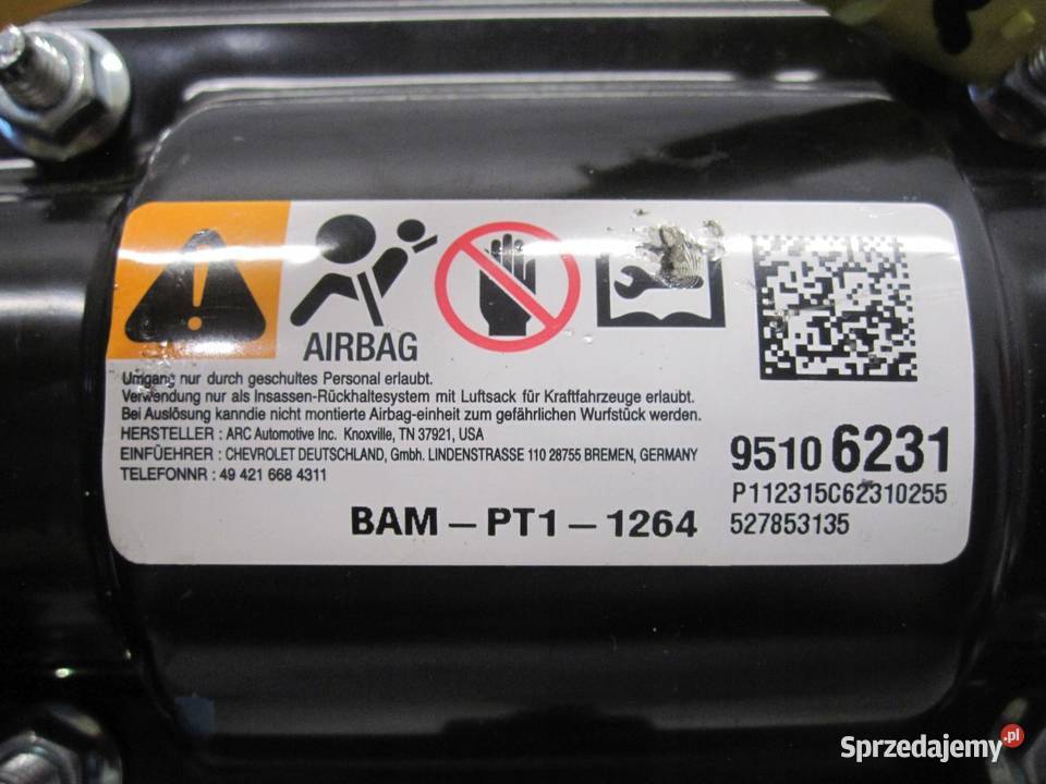 MOKKA A 13r AIRBAG poduszka pasażera 95106231 sprzedam