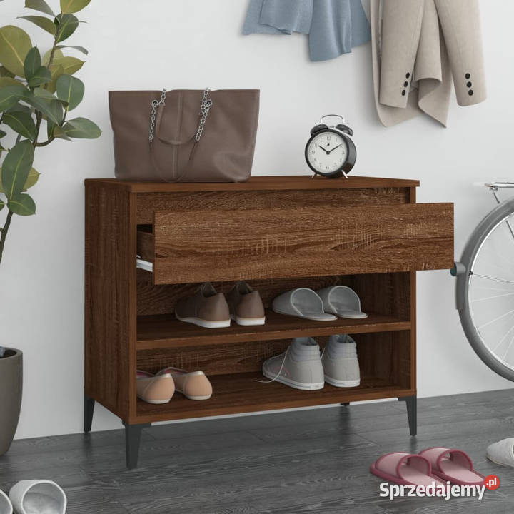 Półka na buty przydymiony dąb 70x36x60 WM819769 Warszawa sprzedam
