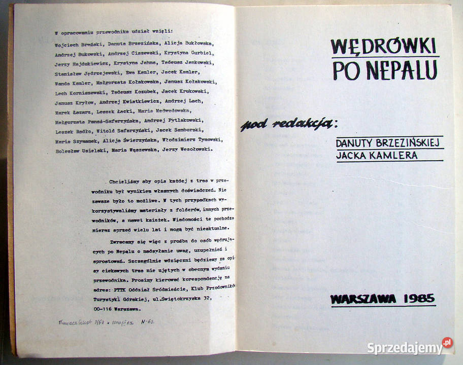 Wędrówki Nepalu przewodnik trekingowy Mapy i przewodniki Limanowa