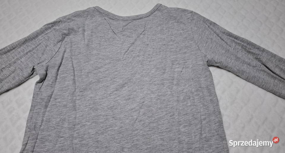 Koszulka długi rękaw chłopięca szary melanż Czeladź