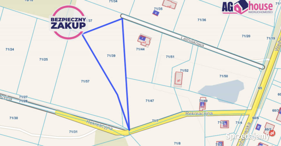 Działka Nowy Dwór Wejherowski Letniskowa 3335m2