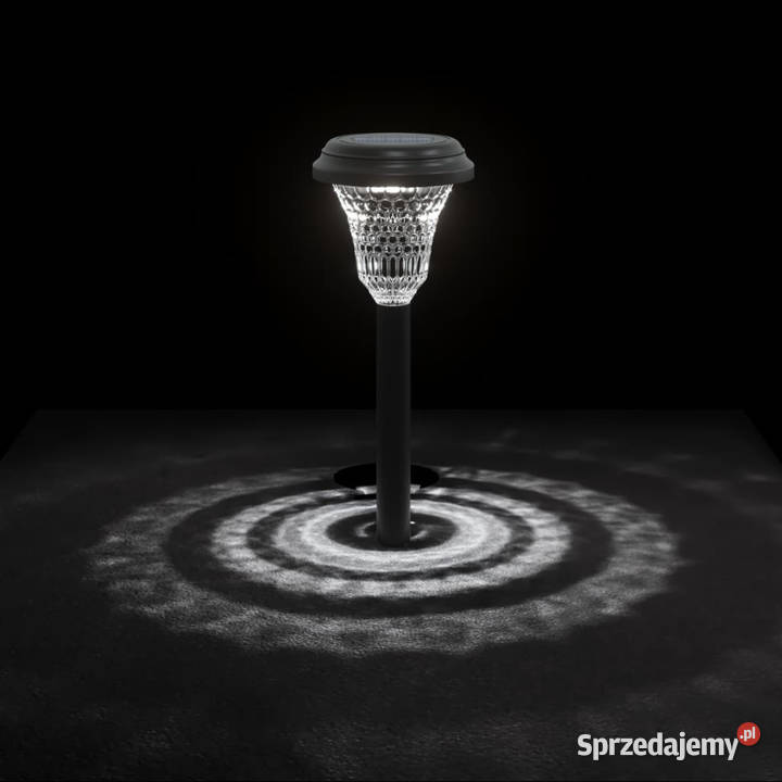 Solarne lampki ogrodowe z kolcem 12 białe mazowieckie