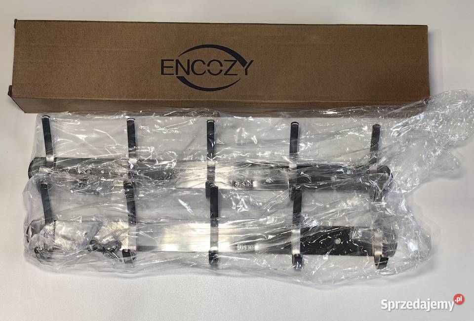 Wieszak ścienny Encozy haczyki zestaw 2 stal Dom i Ogród